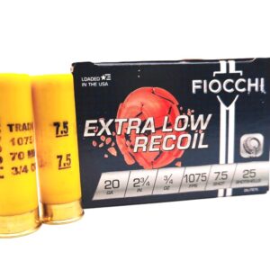 Fiocchi Low Recoil Trainer 20 Gauge 2.75" 3/4 oz #7.5 Shot