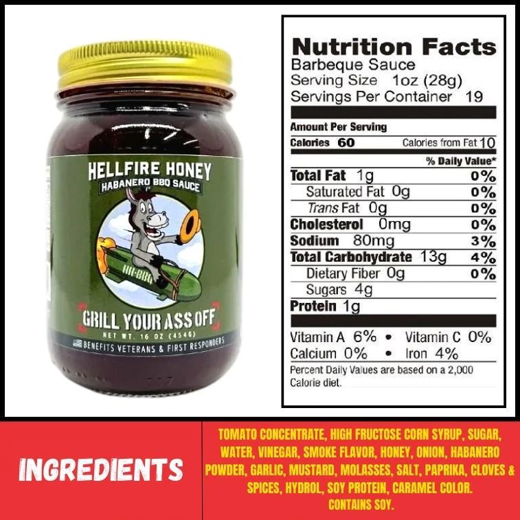 grill your ass off hellfire honey bbq sauce