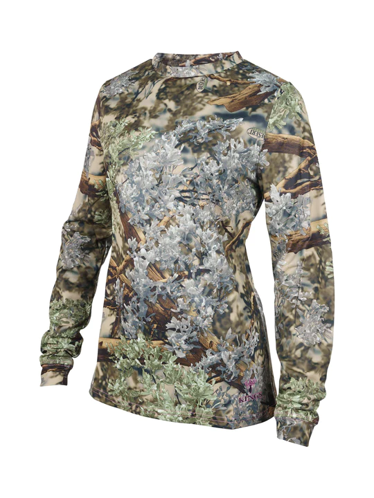 king's camo women's hunter long sleeve tee