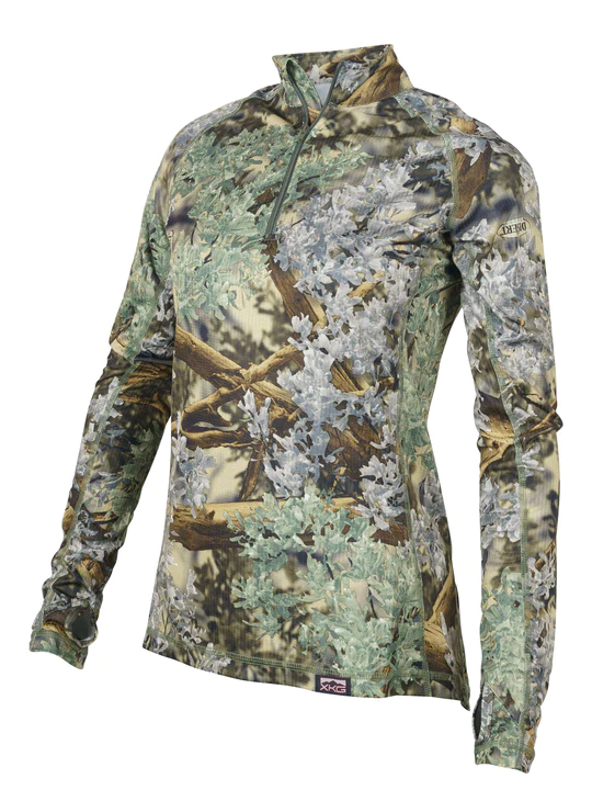 king's camo xkg elevation 1/4 zip womens