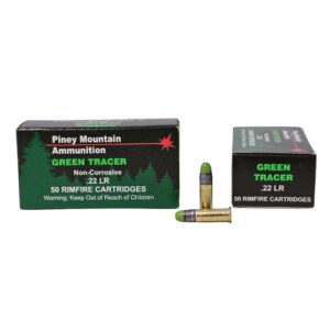 PINEY MOUNTAIN .22LR GREEN TRACER 50 ROUNDS