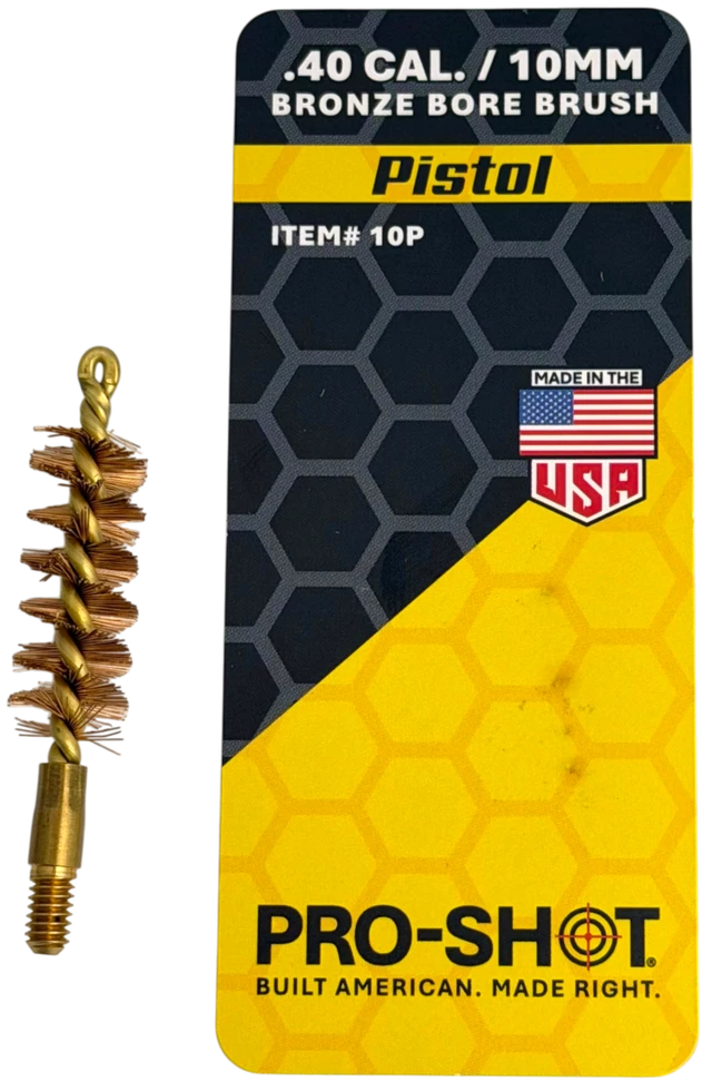PRO-SHOT® .40CAL./10MM Pistol Bore Brush
