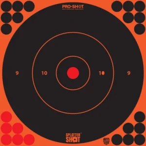 Splatter Shot® 12" Orange Bullseye Target - 5 Qty. pack