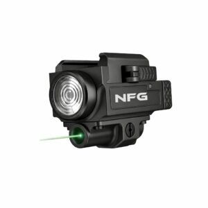 NFG Tactical Pistol Light + Green Laser, 800 Lumen (Black)
