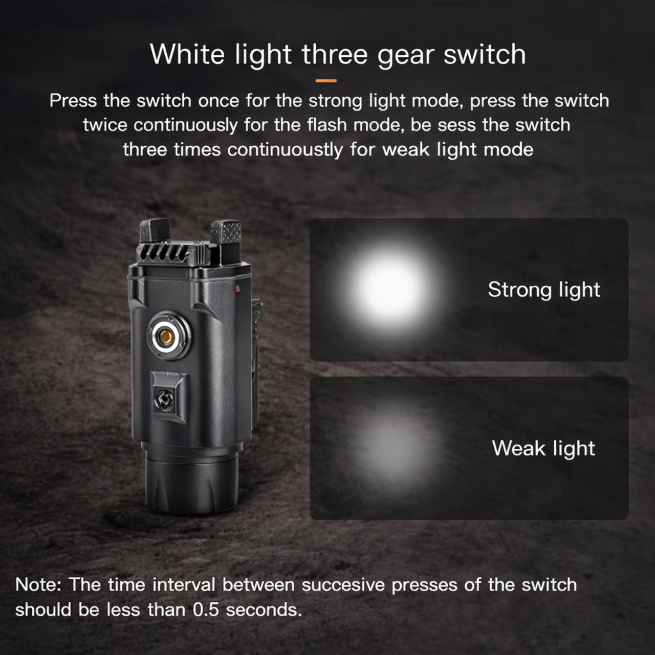 NFG 1500 LUMEN TACTICAL FLASHLIGHT - Image 3