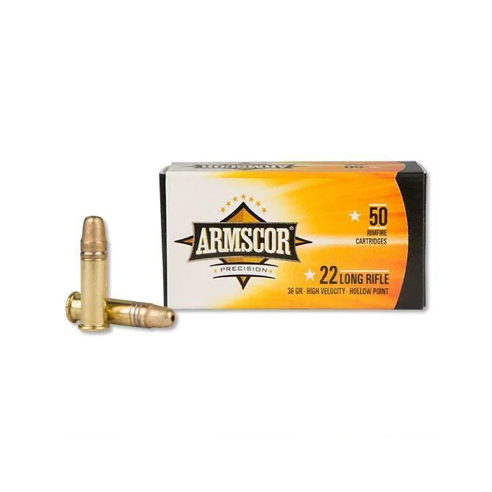 ARMSCOR .22LR HIGH VELOCITY 36 GRAIN HP 50 ROUND BOX