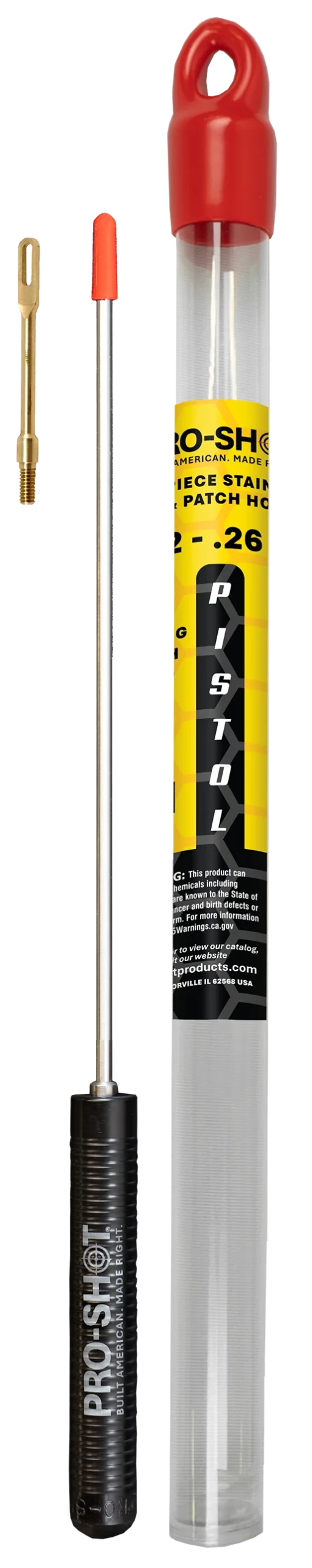 Pro-Shot® 8" Pistol Cleaning Rod .22 - .26 CAL