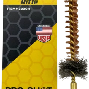 PRO-SHOT 5.56mm / .223 Cal. Military Style AR-15 / M16 / M4 Chamber Brush