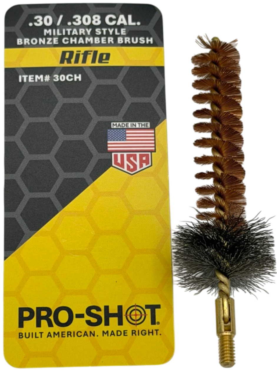 PRO-SHOT .30 Cal. / .308 / 7.62mm Military Style Chamber Brush (AR Platform Rifles)