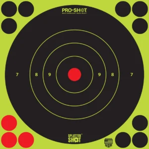 SPLATTER SHOT 6" Green Bullseye SplatterShot® Peel & Stick Target -12 Pack