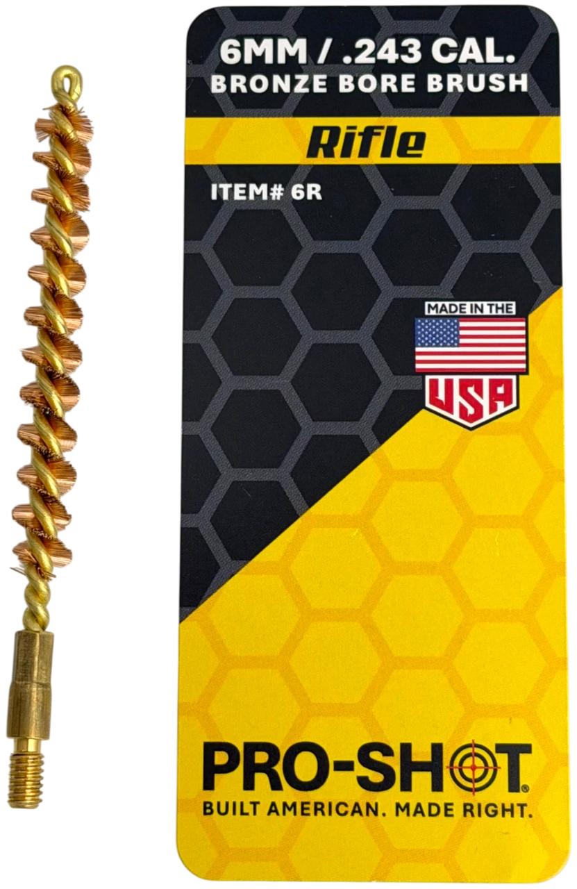 PRO-SHOT® 6MM / .243 CAL. RIFLE BORE BRUSH