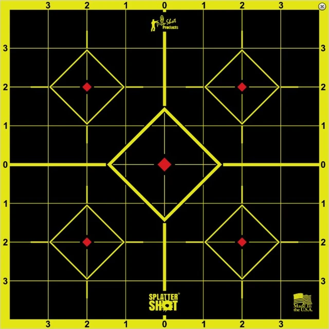 Splatter Shot® 8" Green Sight-In Target - Peel & Stick - 6 Pack