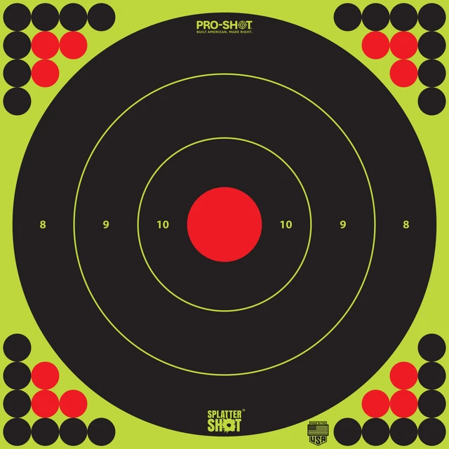 Splatter Shot® 17.25" Green Bullseye Target - 5 Qty. Pack