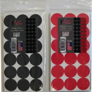 SplatterShot® Reactive Black & Red Target Pasters – 432 Count (216 Black / 216 Red)