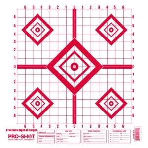 Pro-Shot Precision Sight-In Target – 16" x 16" Red, 10 Pack