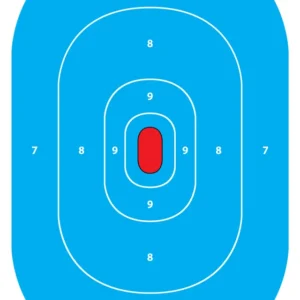 SPLATTER SHOT 12" x 18" Silhouette Insert - Blue Tag Paper Target - 8 Pack
