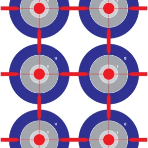 Splatter Shot® 12" x 18" Multi-Bullseye - 8 Pack