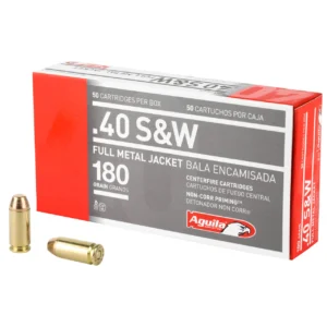 AGUILA 40 S&W 180 GRAIN FMJ-FP 50 ROUND BOX