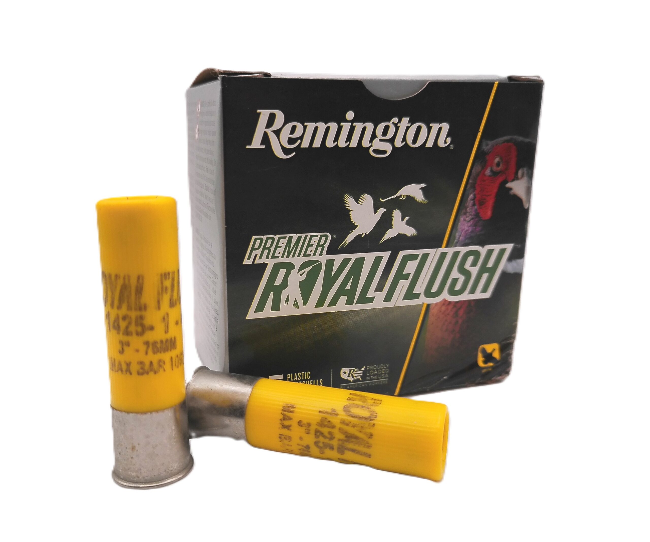 REMINGTON PREMIER ROYAL FLUSH 20 GAUGE 1425 FPS 1 OZ. #4 SHOT 25 ROUND BOX