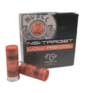 NOBEL SPORT TARGET LOW RECOIL 12 GAUGE  #7.5 SHOT  2.75 "  1 OZ. 1300 FPS 25 ROUND BOX