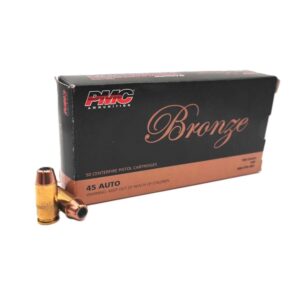 PMC BRONZE 45 ACP 185 GRAIN HP - 50 ROUND BOX