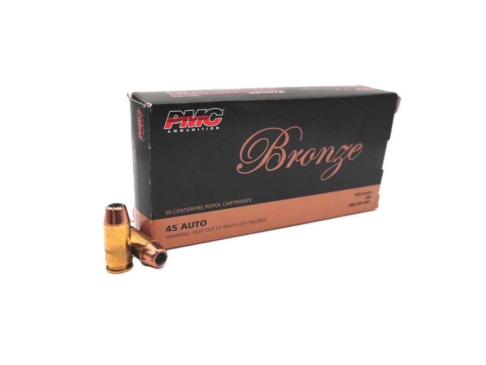 PMC BRONZE 45 ACP 185 GRAIN HP - 50 ROUND BOX