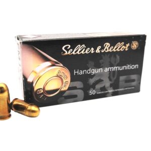 SELLIER & BELLOT .380 ACP FMJ 92 GRAIN 990 FPS, 50 ROUND BOX