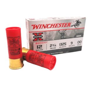 Winchester Super X Buckshot 12 Gauge, #9-00 Shot - 5 Rounds